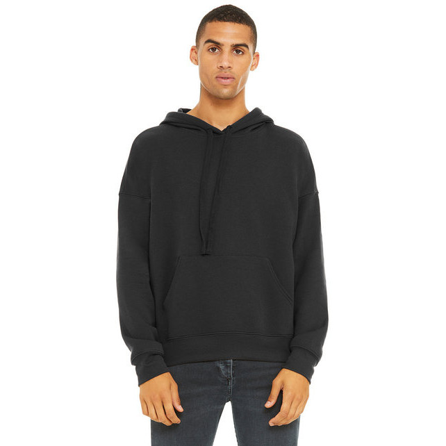 Unisex Sponge Fleece Pullover DTM Hoodie - DARK gREY - XS(D0102H7KXS8)
