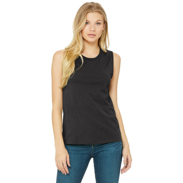 Ladies Jersey Muscle Tank - WHITE - S(D0102H7W718)