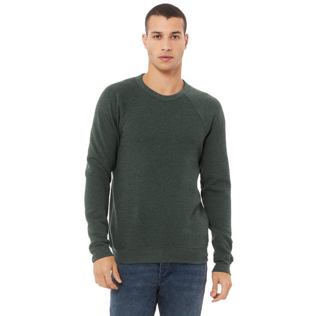 Unisex Sponge Fleece crewneck Sweatshirt - DK gRY MRBLE FLc - M(D0102H7W6AJ)