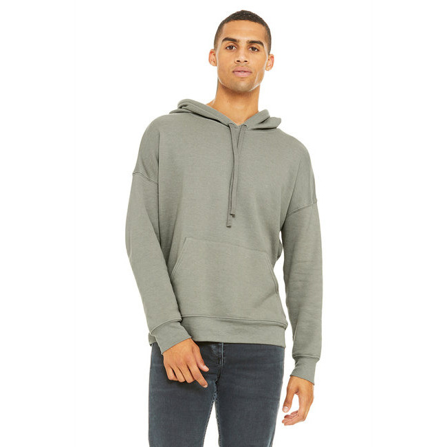 Unisex Sponge Fleece Pullover DTM Hoodie - DARK gREY - XS(D0102H7KXSJ)