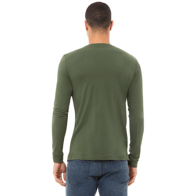 Unisex Jersey Long-Sleeve T-Shirt - RED - S(D0102H7WPBT)