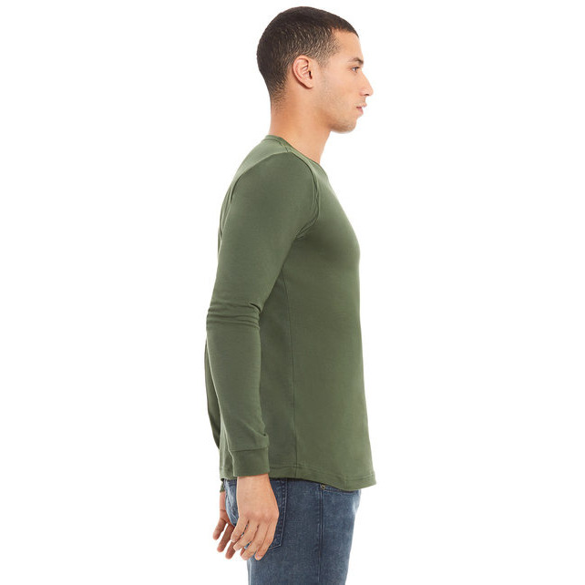 Unisex Jersey Long-Sleeve T-Shirt - RED - S(D0102H7WPBT)
