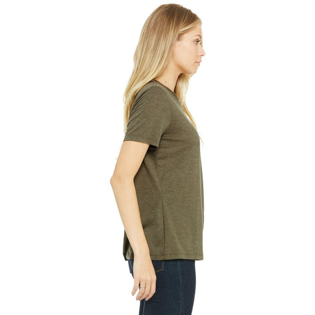 Ladies Relaxed Triblend T-Shirt - cHAR BLK TRIBLND - S(D0102H7WZH2)