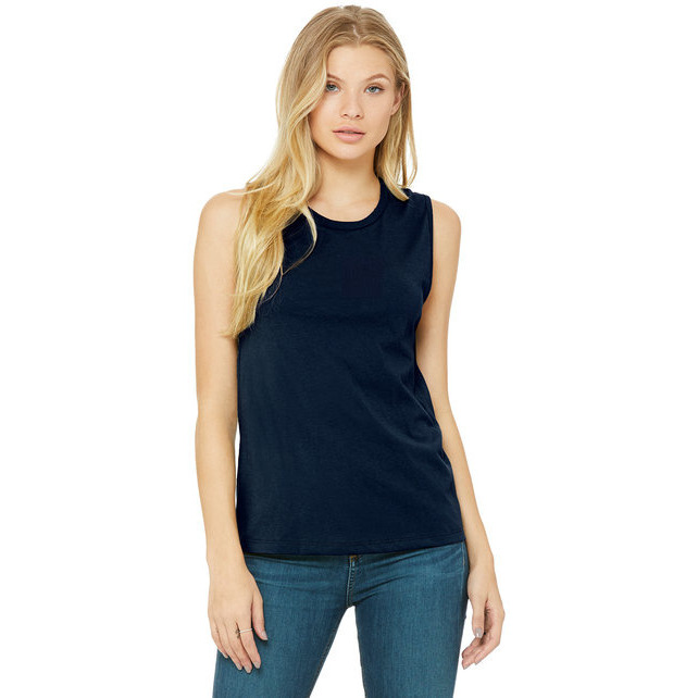 Ladies Jersey Muscle Tank - WHITE - S(D0102H7W7BT)
