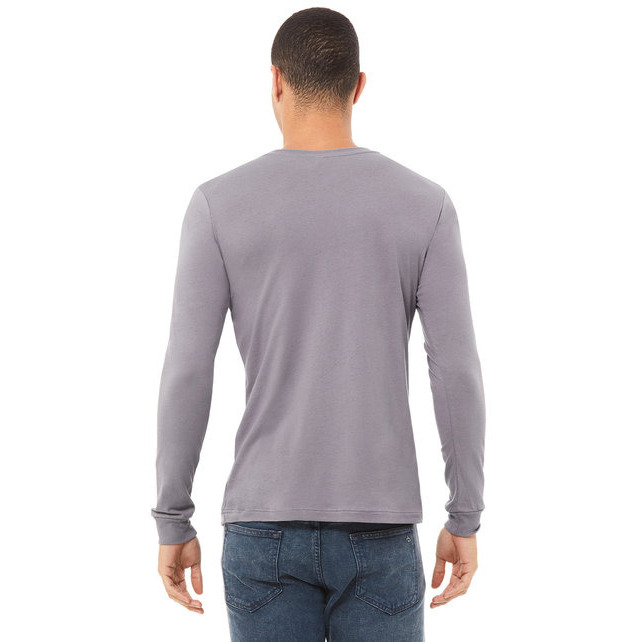 Unisex Jersey Long-Sleeve T-Shirt - RED - S(D0102H7WP06)