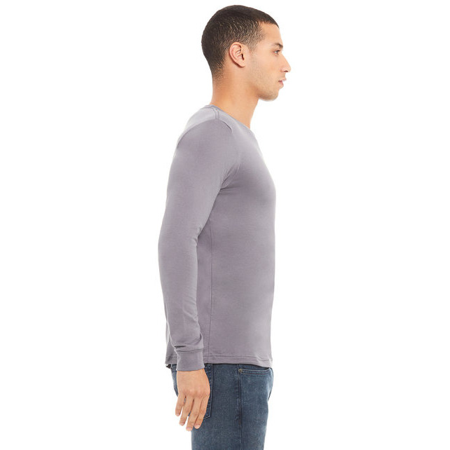 Unisex Jersey Long-Sleeve T-Shirt - RED - S(D0102H7WP06)