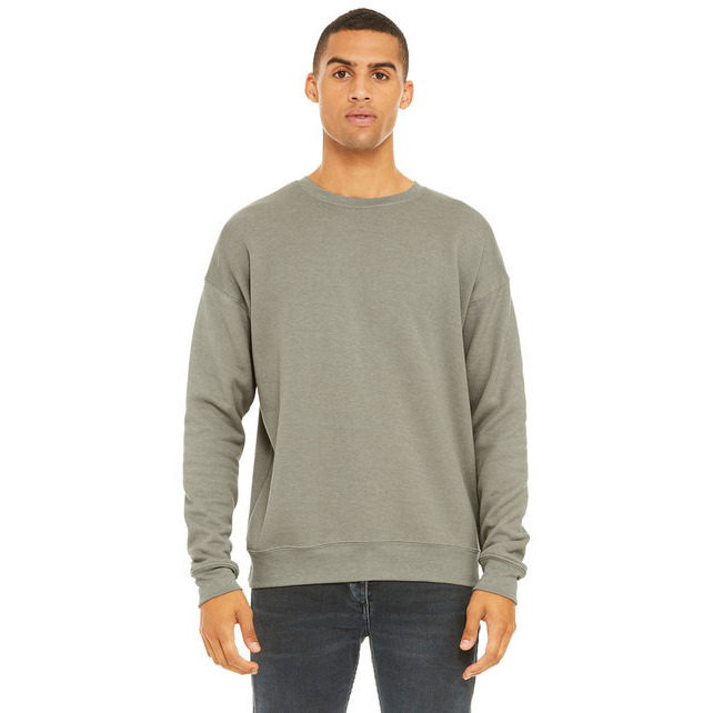 Unisex Drop Shoulder Fleece - WHITE - XS(D0102H7W946)