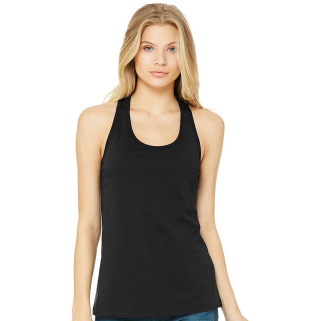 Ladies Jersey Racerback Tank - WHITE - S(D0102H7KR3X)