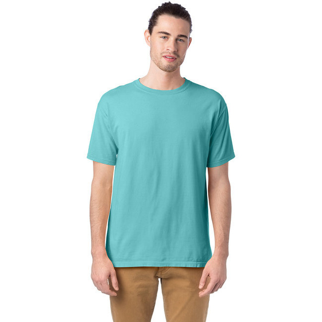 Mens garment-Dyed T-Shirt - BLAcK - S(D0102H7KMQJ)