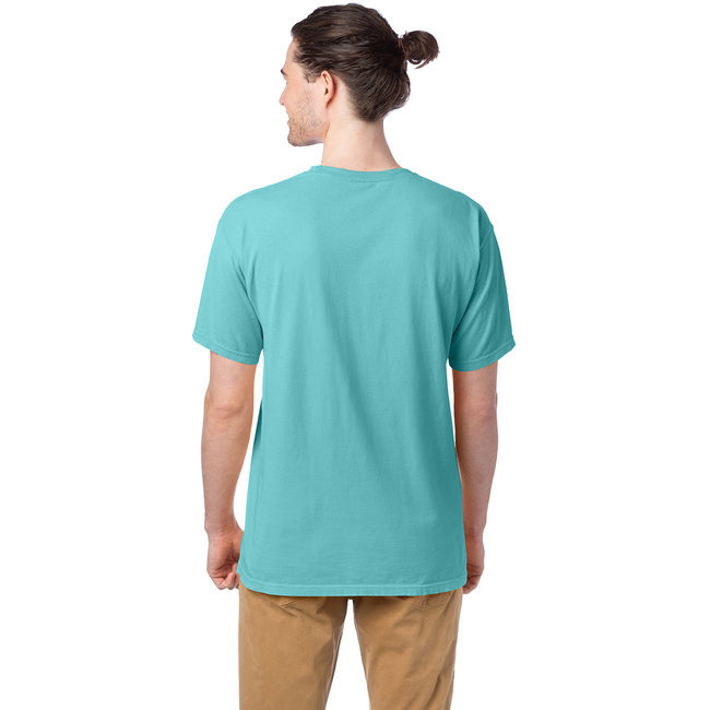 Mens garment-Dyed T-Shirt - BLAcK - S(D0102H7KMQJ)