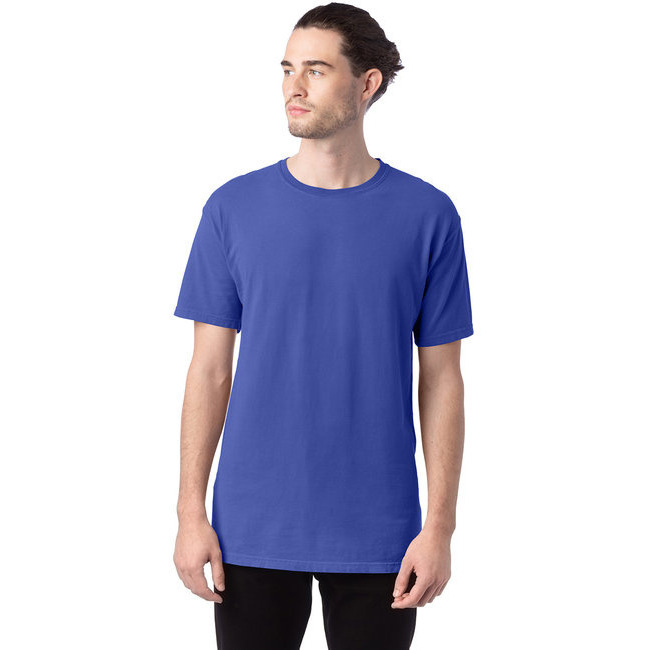 Mens garment-Dyed T-Shirt - BLAcK - S(D0102H7KMcX)