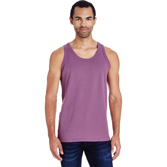 Unisex garment-Dyed Tank - BLAcK - S(D0102H7KJTP)