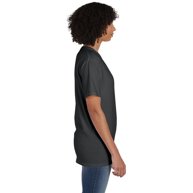 Unisex garment-Dyed T-Shirt with Pocket - BLAcK - S(D0102H7K0A2)