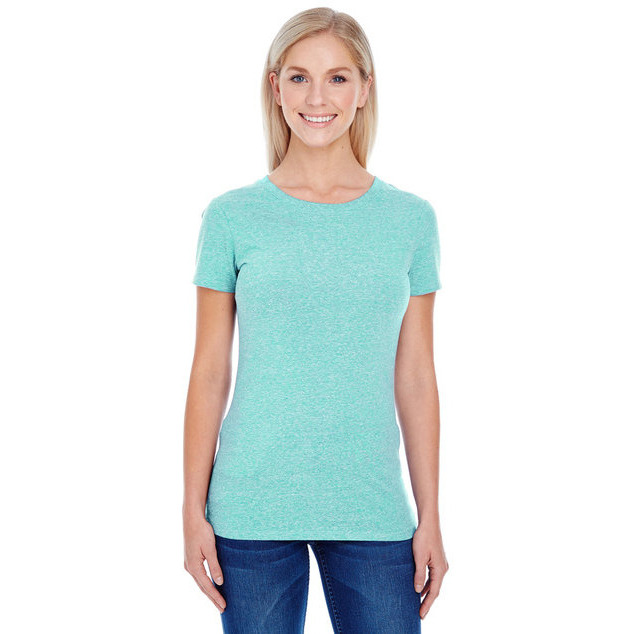 Ladies Triblend Short-Sleeve T-Shirt - cREAM TRIBLEND - 2XL(D0102H7N5EJ)