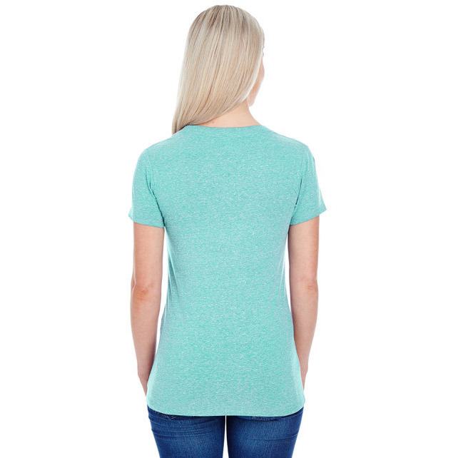 Ladies Triblend Short-Sleeve T-Shirt - cREAM TRIBLEND - 2XL(D0102H7N5EJ)
