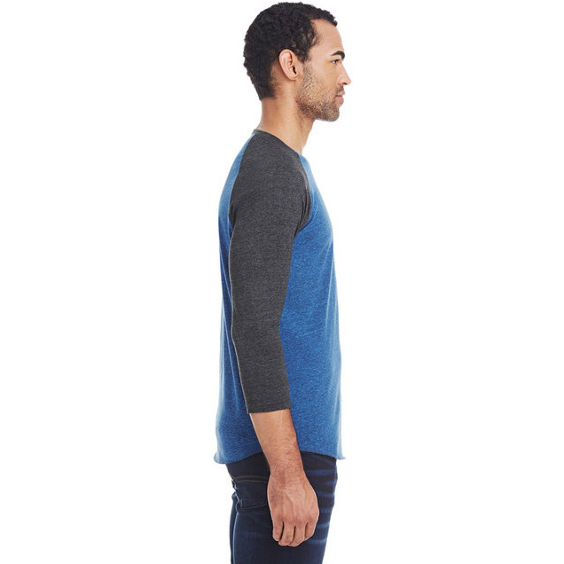 Unisex Triblend 34-Sleeve Raglan - cRM cRD BLK TRB - 3XL(D0102H7NPLJ)