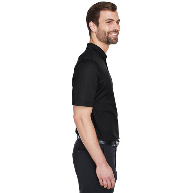 crownLux PerformanceMens Plaited Polo - gRAPHITE - 2XL(D0102H7NSA2)