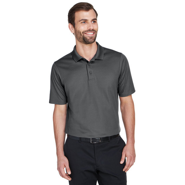 crownLux PerformanceMens Plaited Polo - gRAPHITE - 2XL(D0102H7NSYP)