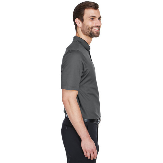 crownLux PerformanceMens Plaited Polo - gRAPHITE - 2XL(D0102H7NSYP)