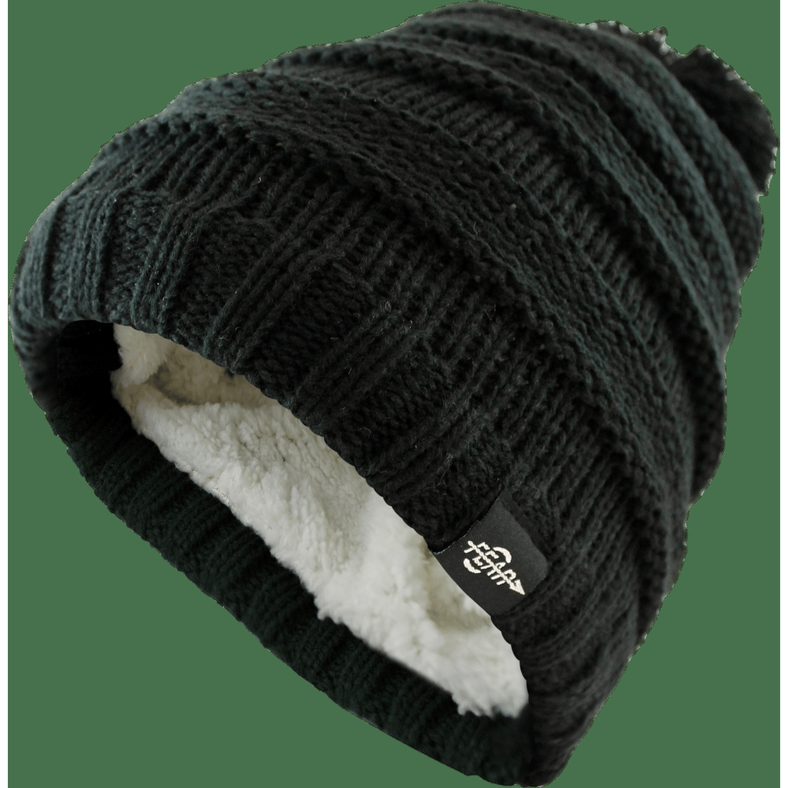 Fear0 NJ Warmest Plush Insulated Black Knit cable ToddlergirlsKids Beanie Hat(D0102H79VWP)