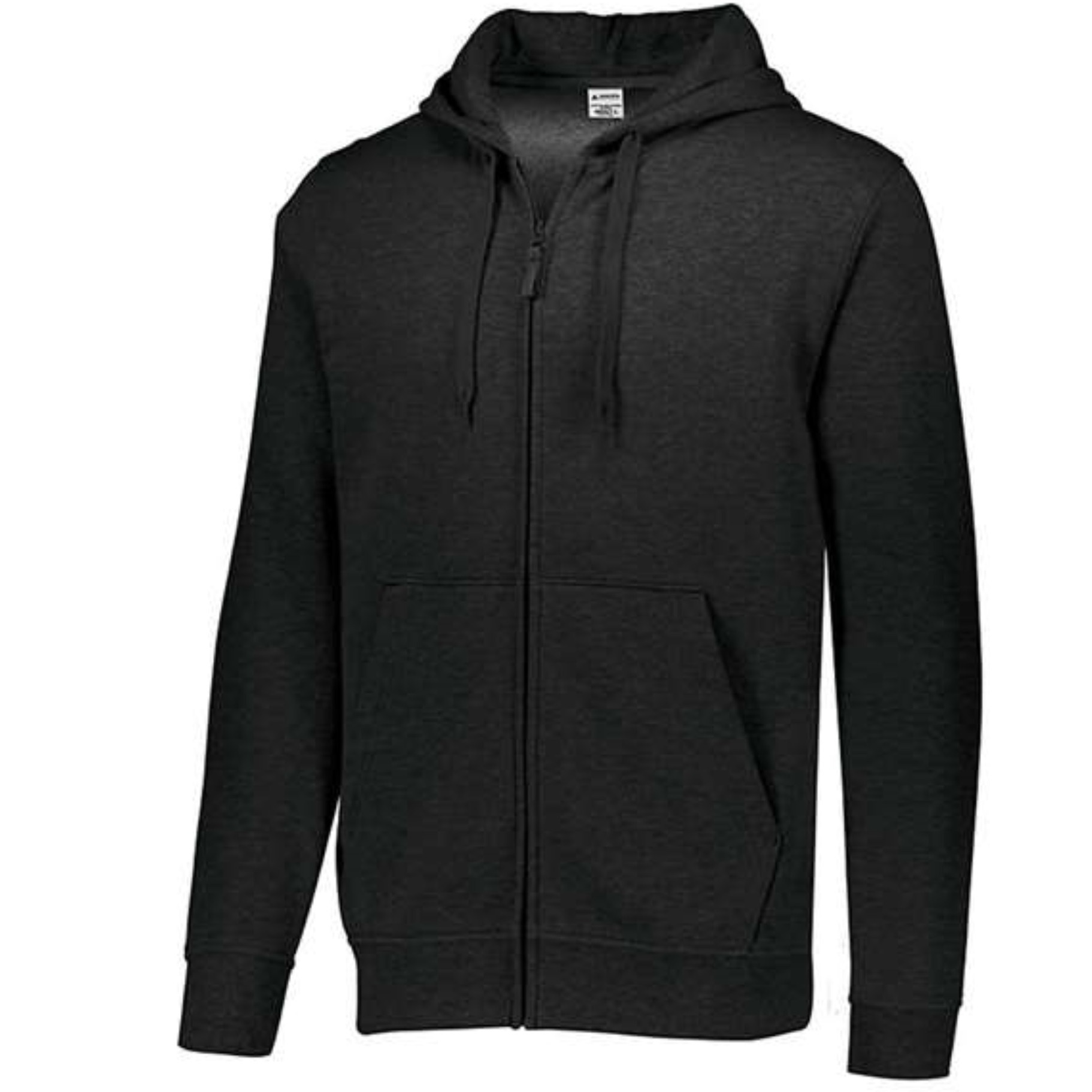 Augusta Sportswear 60/40 Fleece Full-Zip Hoodie - Black, XL