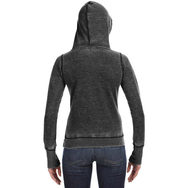 Ladies Zen Pullover Fleece Hooded Sweatshirt - cEMENT - XS(D0102H76SVX)