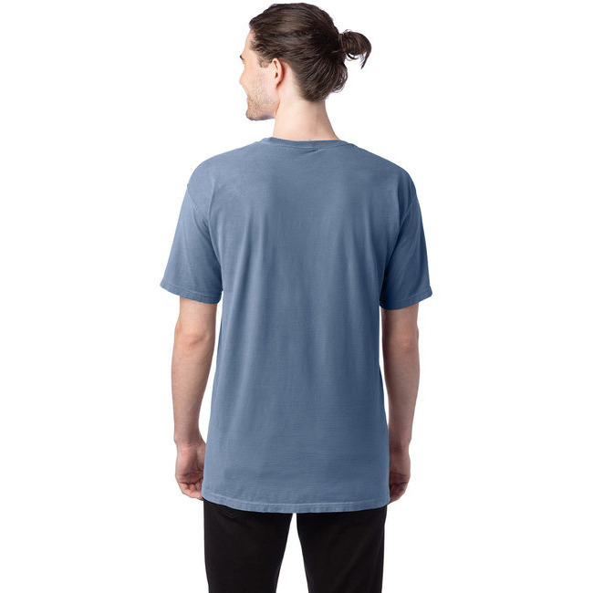 Mens garment-Dyed T-Shirt - BLAcK - S(D0102H7DAY6)