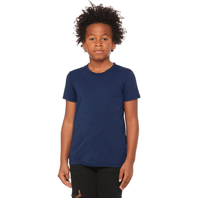 Youth Triblend Short-Sleeve T-Shirt - BLUE TRIBLEND - M(D0102H7W6VJ)