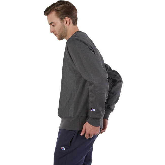 Adult Reverse Weave crew - WHITE - S(D0102H7YUX8)