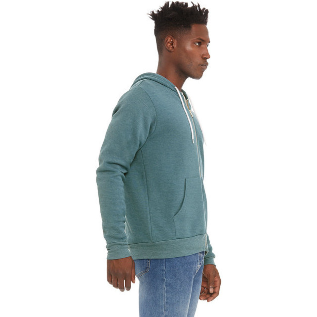 Unisex Sponge Fleece Full-Zip Hooded Sweatshirt - ASPHALT - 2XL(D0102H7WM4J)