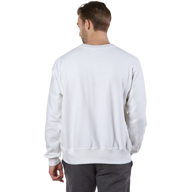 Adult Reverse Weave crew - WHITE - S(D0102H7KcT8)