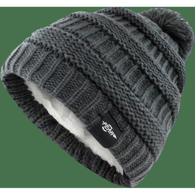 Fear0 NJ Warmest Plush Insulated Lining Knit cable Pom-Pom Beanie Hat Women(D0102H79VMT)