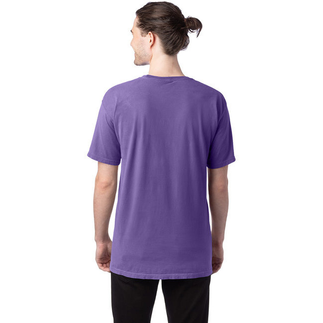 Mens garment-Dyed T-Shirt - BLAcK - S(D0102H7DA12)