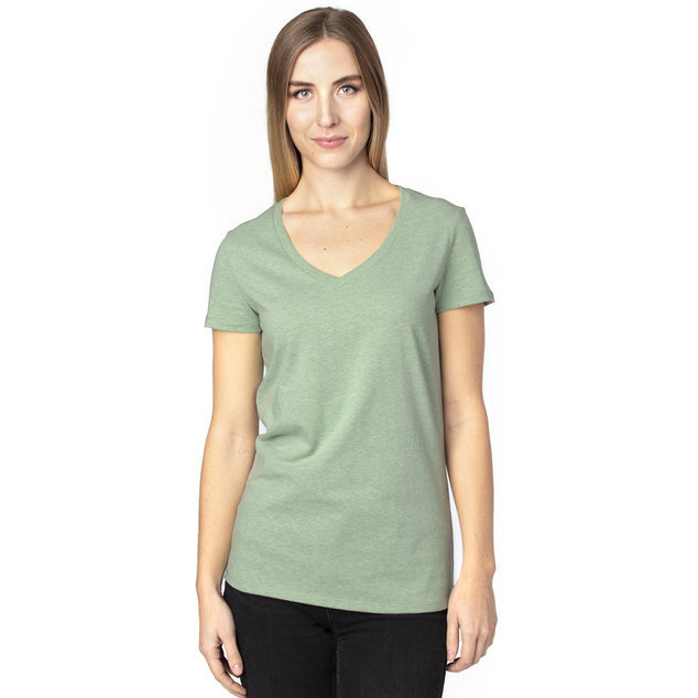 Threadfast Apparel 200RV Ladies Ultimate CVC V-Neck T-Shirt