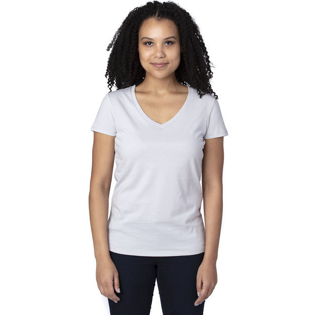 Threadfast Apparel 200RV Ladies Ultimate CVC V-Neck T-Shirt