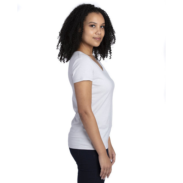 Threadfast Apparel 200RV Ladies Ultimate CVC V-Neck T-Shirt