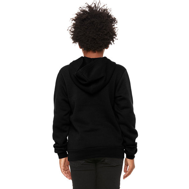 Youth Sponge Fleece Pullover Hooded Sweatshirt - BLAcK - S(D0102H7W37J)