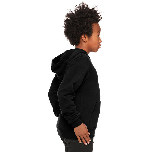 Youth Sponge Fleece Pullover Hooded Sweatshirt - BLAcK - S(D0102H7W37J)