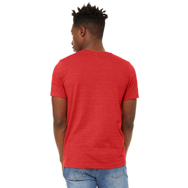 Unisex Sueded T-Shirt - HEATHER RED - XS(D0102H7KP9J)
