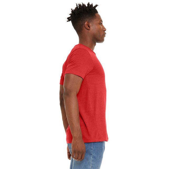 Unisex Sueded T-Shirt - HEATHER RED - XS(D0102H7KP9J)
