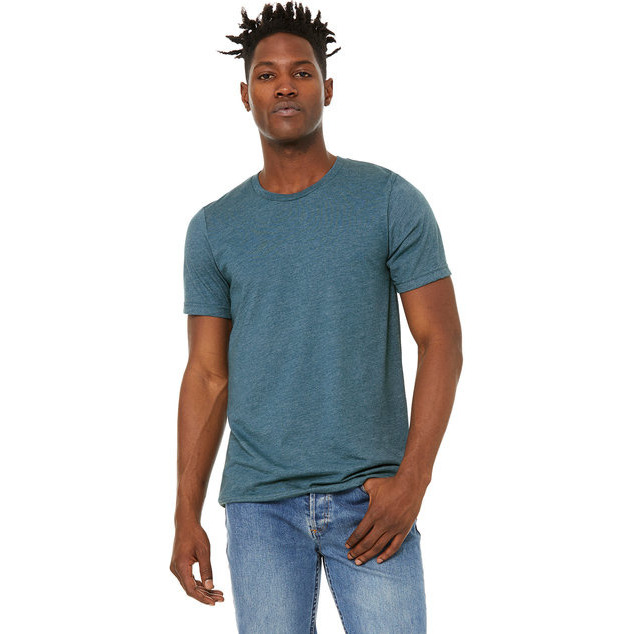 Unisex Sueded T-Shirt - HEATHER RED - XS(D0102H7KPX8)