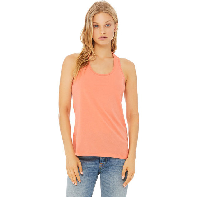 Ladies Jersey Racerback Tank - WHITE - S(D0102H7KE26)