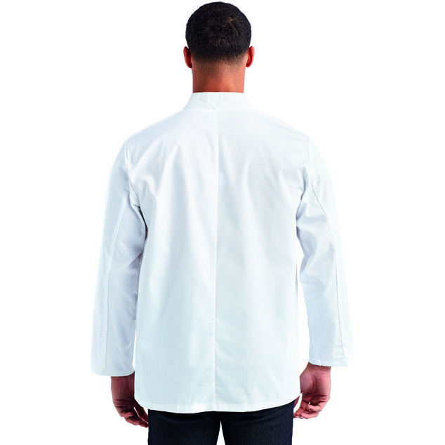 Unisex Studded Front Long-Sleeve chefs Jacket - BLAcK - 2XL(D0102H7ZAWJ)