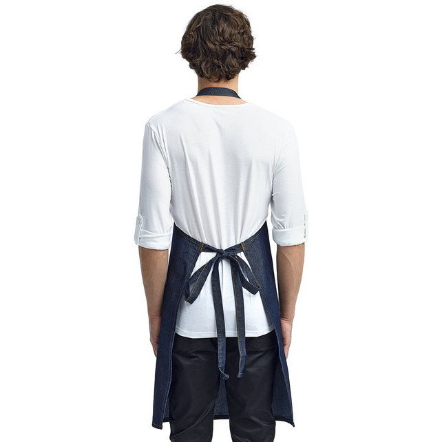 Unisex Jeans Stitch Denim Bib Apron - BLAcK DENIM - OS(D0102H7DQH2)