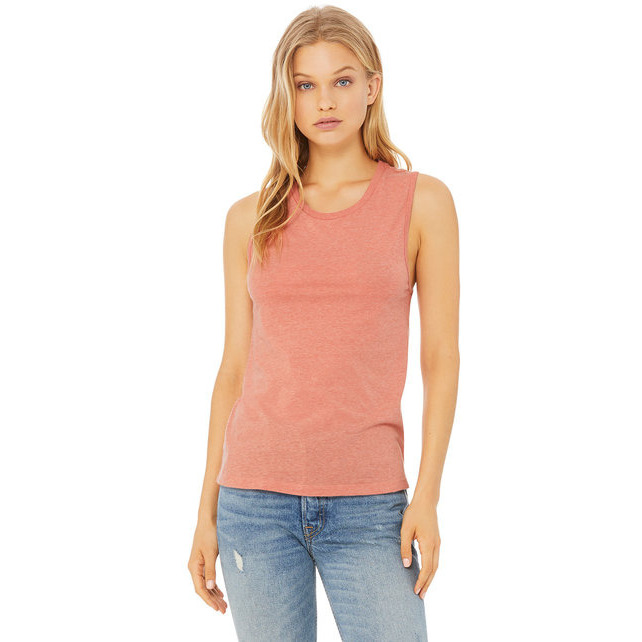 Ladies Jersey Muscle Tank - WHITE - S(D0102H7W76T)