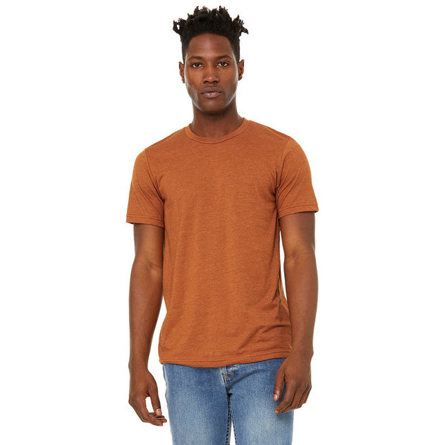 Unisex Sueded T-Shirt - HEATHER RED - XS(D0102H7KEKP)