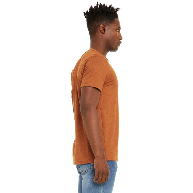 Unisex Sueded T-Shirt - HEATHER RED - XS(D0102H7KEKP)