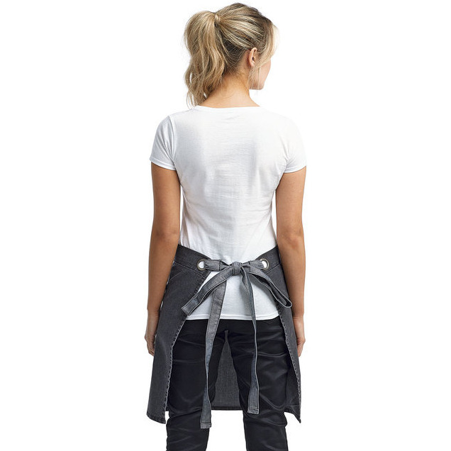 Unisex Domain contrast Denim Waist Apron - BLAcK DENIM - OS(D0102H7DgZX)