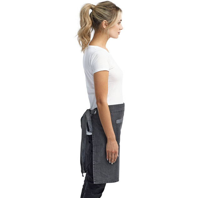 Unisex Domain contrast Denim Waist Apron - BLAcK DENIM - OS(D0102H7DgZX)