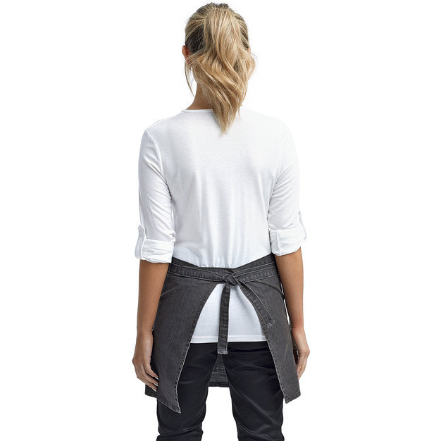 Unisex Jeans Stitch Denim Waist Apron - BLAcK DENIM - OS(D0102H7DgU8)